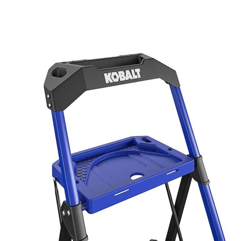 Using a ladder can be dangerous, so you want one that's sturdy and functional. . Kobalt 3 step ladder